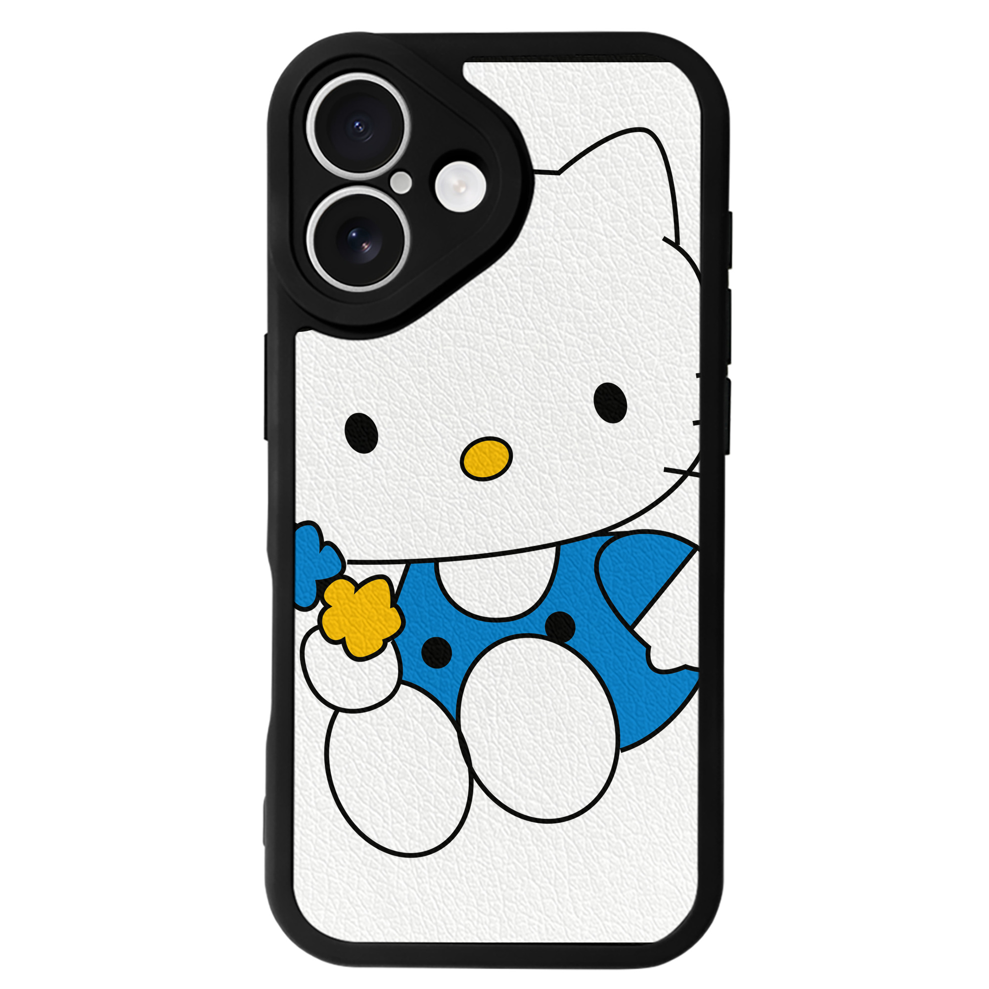 （画像用） Hello Kitty ハローキティ 【iPhone 16シリーズ対応】シリコンスマホケース（レザー調） 材質：シリコン
